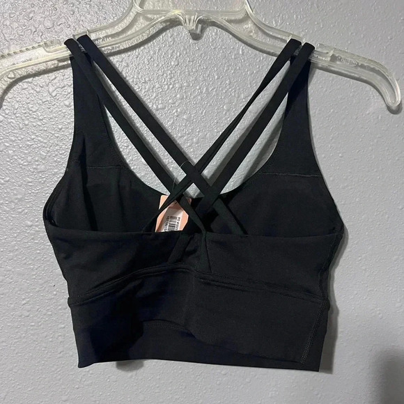 NWT Third Love Black Sports Bra Cross Cross Straps Strappy Size Small Padded - Picture 2 of 3
